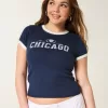 Ribbed Chicago Graphic Baby Tee,Ribbed Chicago Graphic Baby Tee Ribbed Chicago Graphic Baby Tee,Ribbed Chicago Graphic Baby Tee