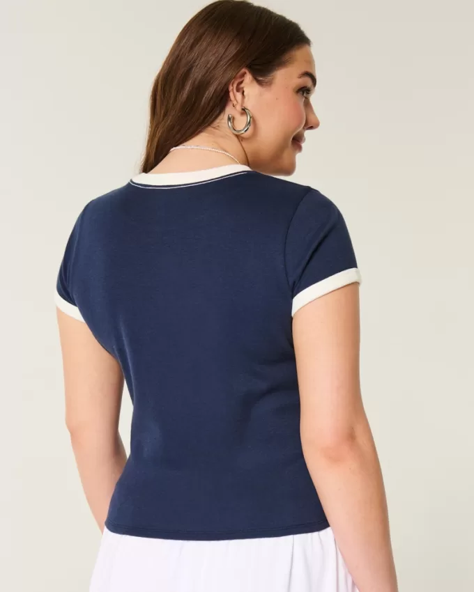 Ribbed Chicago Graphic Baby Tee,Ribbed Chicago Graphic Baby Tee Ribbed Chicago Graphic Baby Tee,Ribbed Chicago Graphic Baby Tee