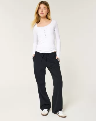 Ribbed Henley,Ribbed Henley Ribbed Henley,Ribbed Henley