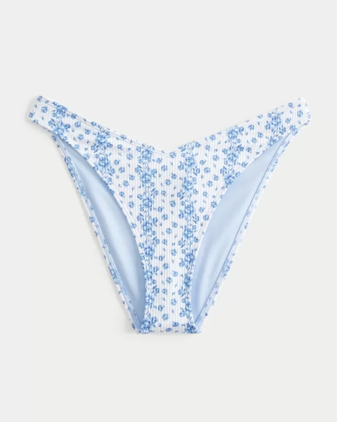 Ribbed High-Leg V-Waist Cheeky Bikini Bottom,Ribbed High-Leg V-Waist Cheeky Bikini Bottom Ribbed High-Leg V-Waist Cheeky Bikini Bottom,Ribbed High-Leg V-Waist Cheeky Bikini Bottom