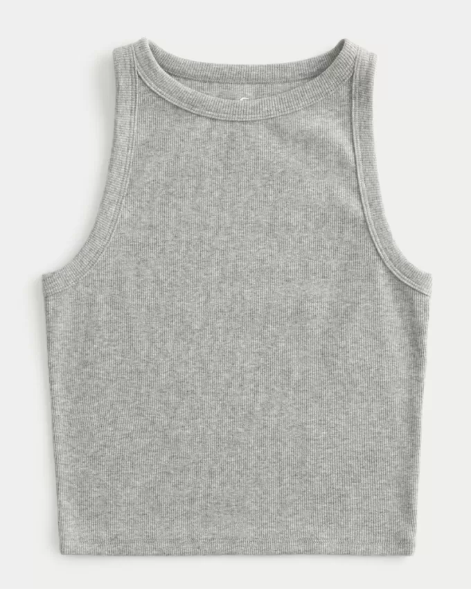 Ribbed High-Neck Tank,Ribbed High-Neck Tank Ribbed High-Neck Tank,Ribbed High-Neck Tank
