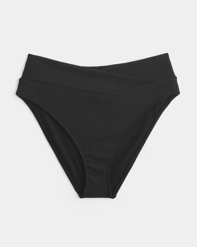 Ribbed High-Waist Bikini Bottom,Ribbed High-Waist Bikini Bottom Ribbed High-Waist Bikini Bottom,Ribbed High-Waist Bikini Bottom