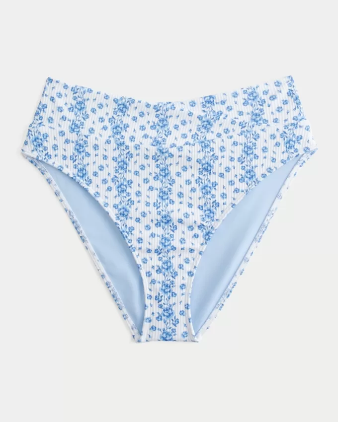 Ribbed High-Waist Bikini Bottom,Ribbed High-Waist Bikini Bottom Ribbed High-Waist Bikini Bottom,Ribbed High-Waist Bikini Bottom