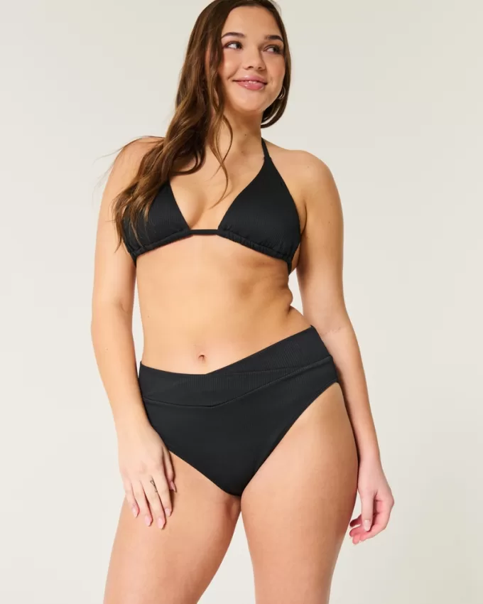 Ribbed High-Waist Bikini Bottom,Ribbed High-Waist Bikini Bottom Ribbed High-Waist Bikini Bottom,Ribbed High-Waist Bikini Bottom