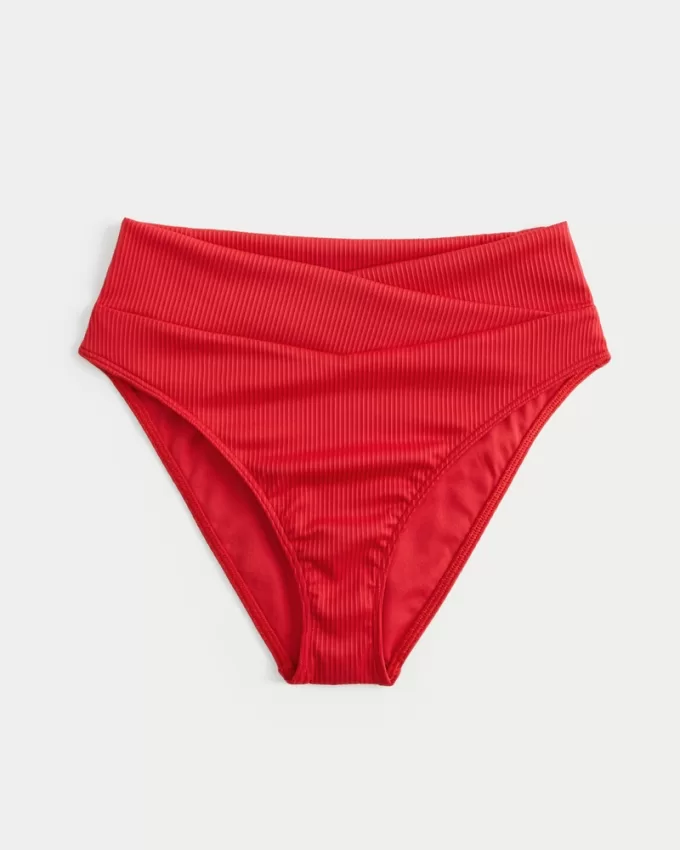 Ribbed High-Waist Bikini Bottom,Ribbed High-Waist Bikini Bottom Ribbed High-Waist Bikini Bottom,Ribbed High-Waist Bikini Bottom