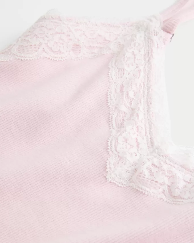 Ribbed Lace Trim Cami,Ribbed Lace Trim Cami Ribbed Lace Trim Cami,Ribbed Lace Trim Cami