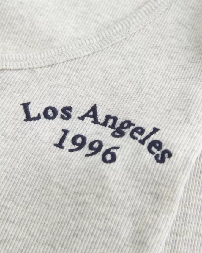 Ribbed Los Angeles Graphic Henley,Ribbed Los Angeles Graphic Henley Ribbed Los Angeles Graphic Henley,Ribbed Los Angeles Graphic Henley