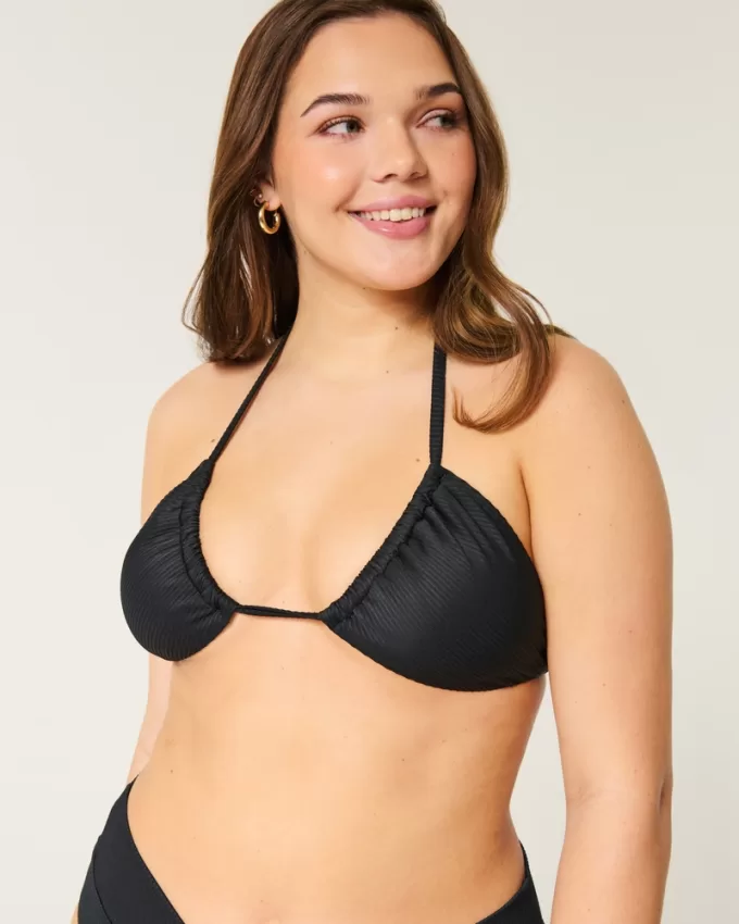 Ribbed Multi-Way Triangle Bikini Top,Ribbed Multi-Way Triangle Bikini Top Ribbed Multi-Way Triangle Bikini Top,Ribbed Multi-Way Triangle Bikini Top