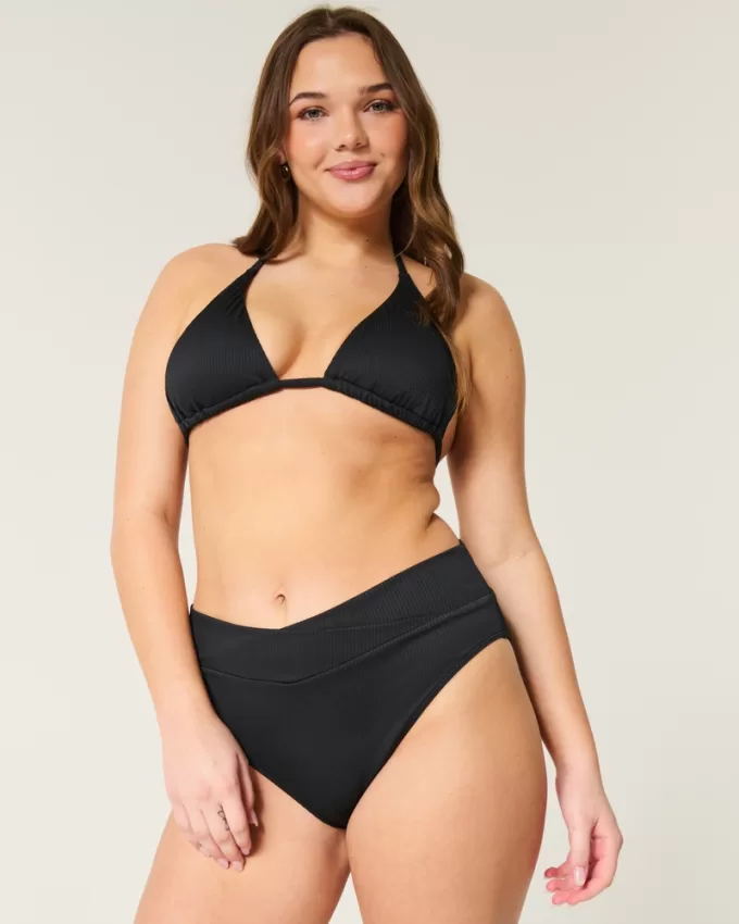 Ribbed Multi-Way Triangle Bikini Top,Ribbed Multi-Way Triangle Bikini Top Ribbed Multi-Way Triangle Bikini Top,Ribbed Multi-Way Triangle Bikini Top