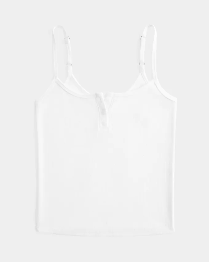 Ribbed Notch Henley Cami,Ribbed Notch Henley Cami Ribbed Notch Henley Cami,Ribbed Notch Henley Cami