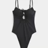 Ribbed One-Piece Swimsuit,Ribbed One-Piece Swimsuit Ribbed One-Piece Swimsuit,Ribbed One-Piece Swimsuit
