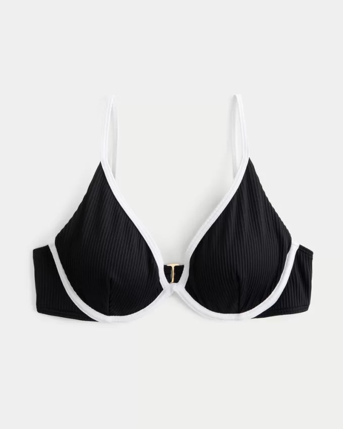 Ribbed Plunge Underwire Bikini Top,Ribbed Plunge Underwire Bikini Top Ribbed Plunge Underwire Bikini Top,Ribbed Plunge Underwire Bikini Top
