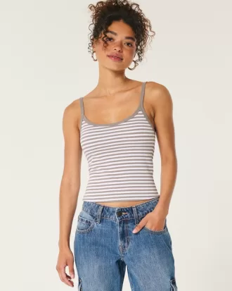 Ribbed Scoop Cami,Ribbed Scoop Cami
