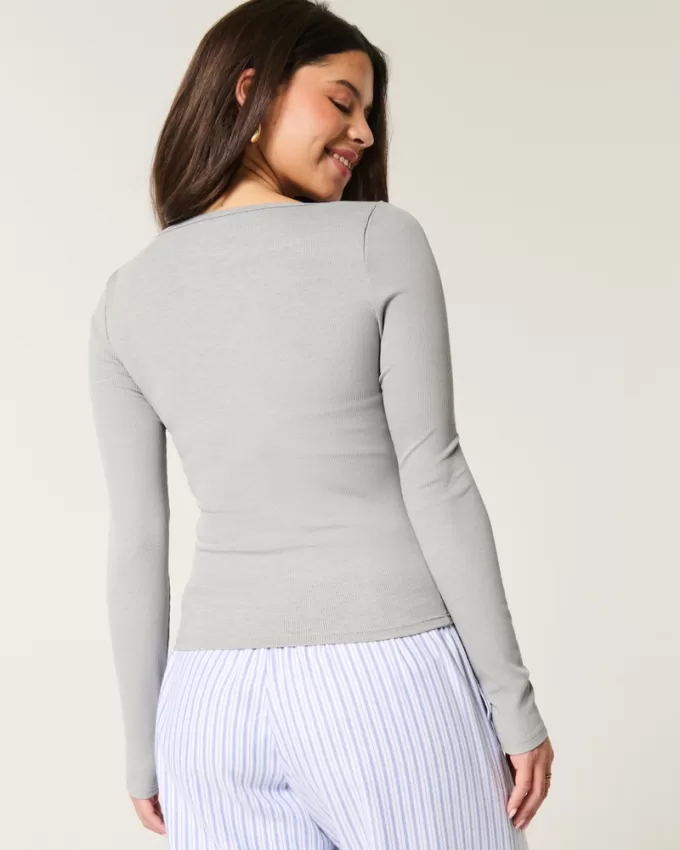 Ribbed Seamless Fabric Long-Sleeve Top,Ribbed Seamless Fabric Long-Sleeve Top Ribbed Seamless Fabric Long-Sleeve Top,Ribbed Seamless Fabric Long-Sleeve Top