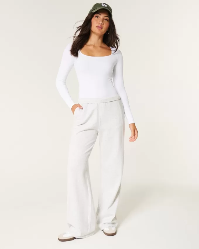 Ribbed Seamless Fabric Square-Neck Bodysuit,Ribbed Seamless Fabric Square-Neck Bodysuit Ribbed Seamless Fabric Square-Neck Bodysuit,Ribbed Seamless Fabric Square-Neck Bodysuit