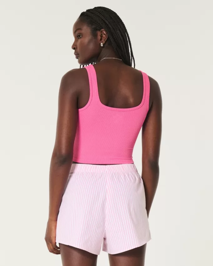 Ribbed Seamless Fabric Tank,Ribbed Seamless Fabric Tank