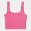 Ribbed Seamless Fabric Tank,Ribbed Seamless Fabric Tank