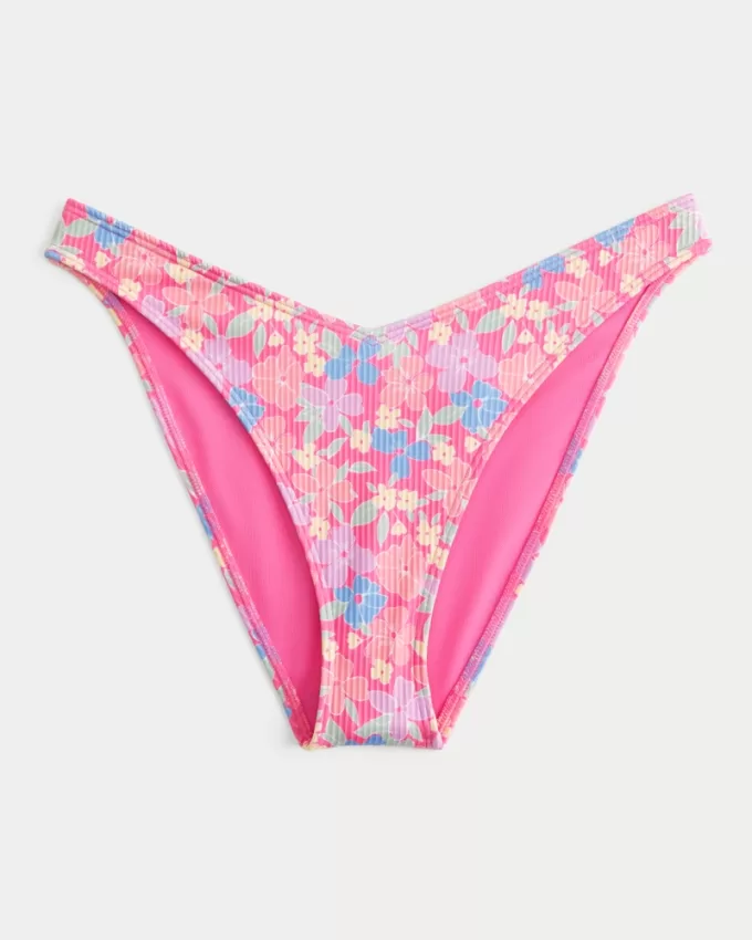 Ribbed V-Front High-Leg Cheeky Bikini Bottom,Ribbed V-Front High-Leg Cheeky Bikini Bottom Ribbed V-Front High-Leg Cheeky Bikini Bottom,Ribbed V-Front High-Leg Cheeky Bikini Bottom