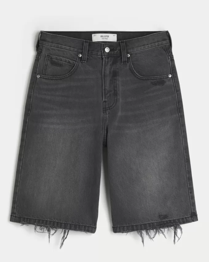 Ripped Washed Black Super Baggy Denim Shorts,Ripped Washed Black Super Baggy Denim Shorts Ripped Washed Black Super Baggy Denim Shorts,Ripped Washed Black Super Baggy Denim Shorts