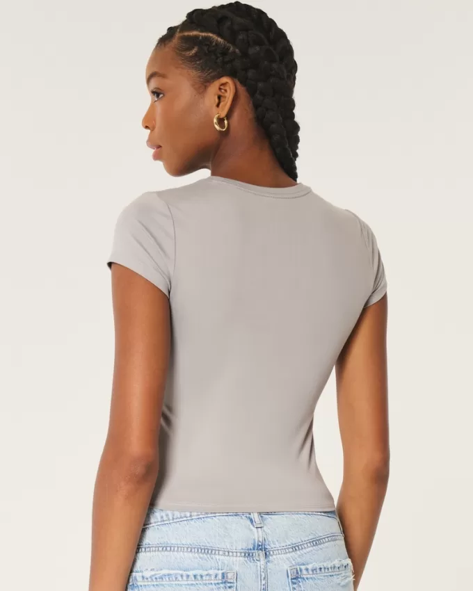 Seamless Fabric Longline Crew Baby Tee,Seamless Fabric Longline Crew Baby Tee Seamless Fabric Longline Crew Baby Tee,Seamless Fabric Longline Crew Baby Tee