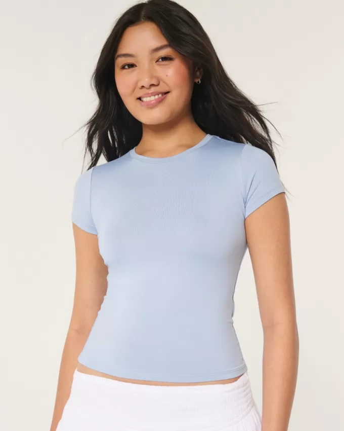 Seamless Fabric Longline Crew Baby Tee,Seamless Fabric Longline Crew Baby Tee Seamless Fabric Longline Crew Baby Tee,Seamless Fabric Longline Crew Baby Tee