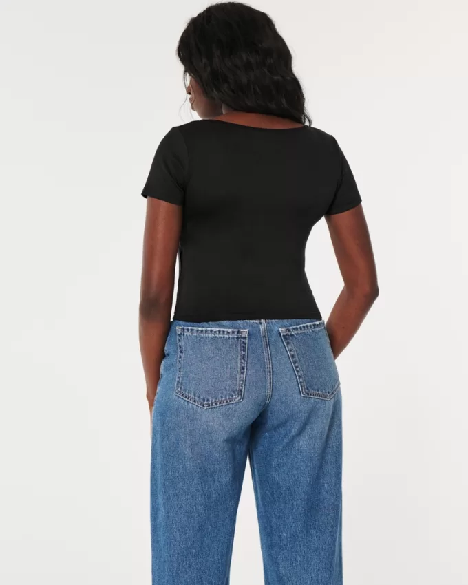 Seamless Fabric Square-Neck Baby Tee,Seamless Fabric Square-Neck Baby Tee Seamless Fabric Square-Neck Baby Tee,Seamless Fabric Square-Neck Baby Tee