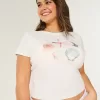 Shell Graphic Baby Tee,Shell Graphic Baby Tee