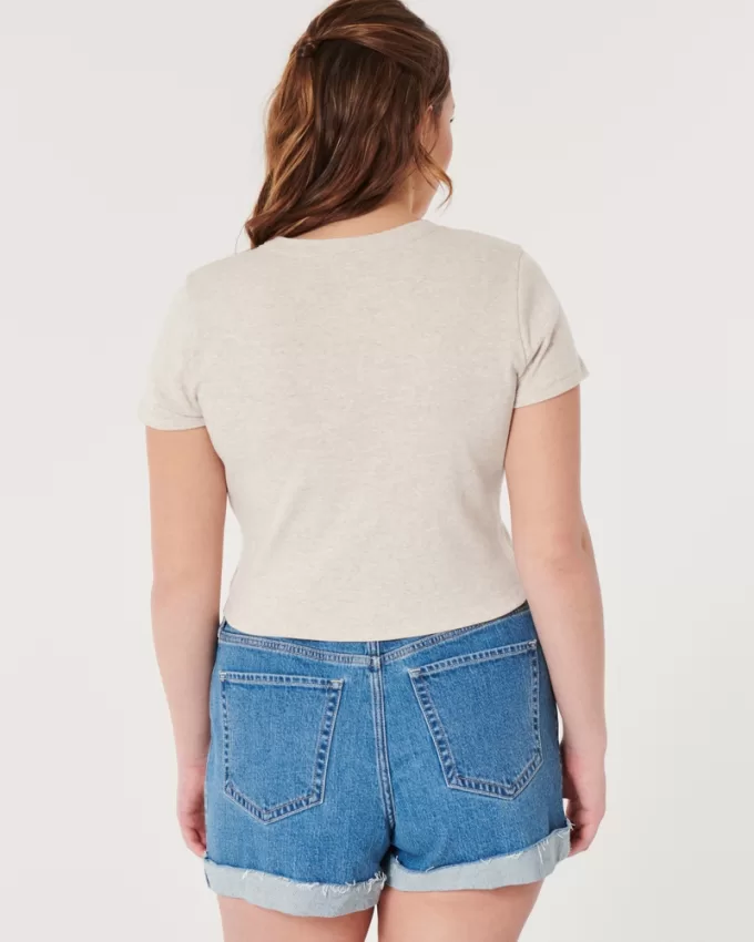 Short-Sleeve Crew Baby Tee,Short-Sleeve Crew Baby Tee Short-Sleeve Crew Baby Tee,Short-Sleeve Crew Baby Tee