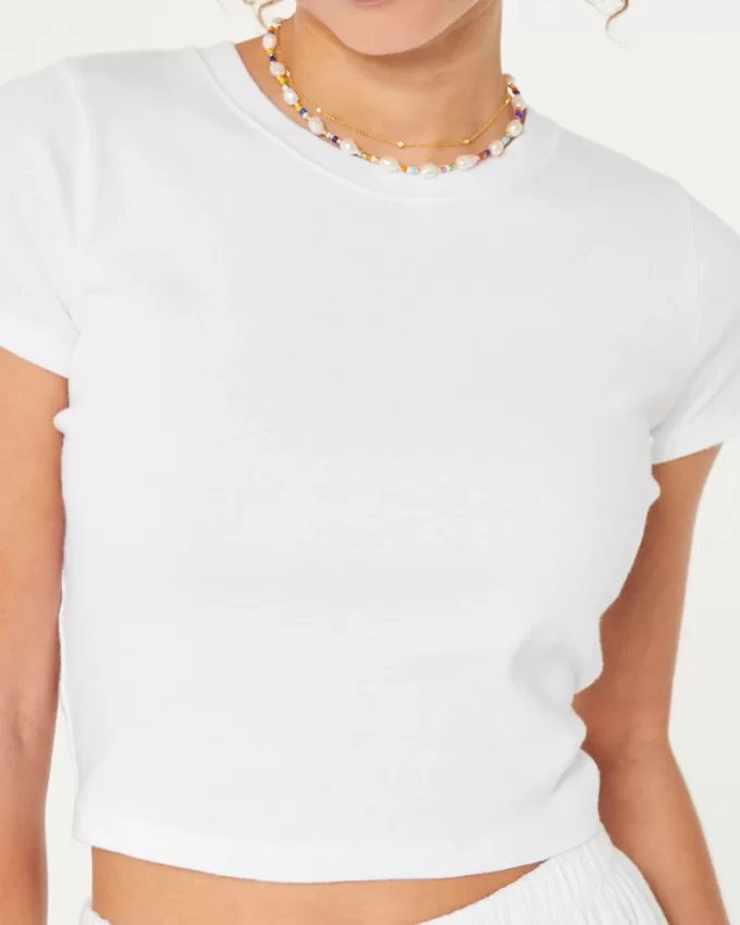 Short-Sleeve Crew Baby Tee,Short-Sleeve Crew Baby Tee Short-Sleeve Crew Baby Tee,Short-Sleeve Crew Baby Tee