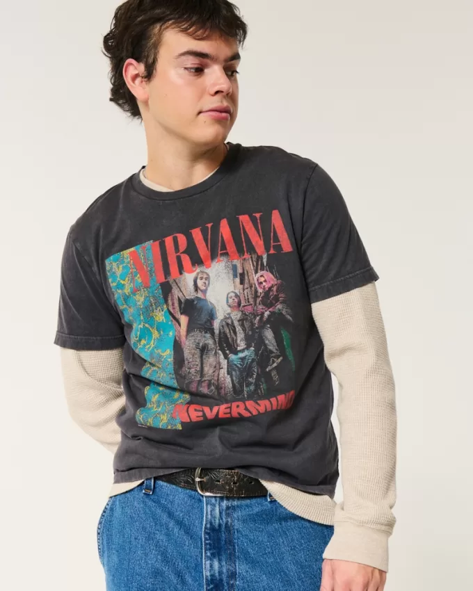Shrunken Nirvana Nevermind Graphic Tee,Shrunken Nirvana Nevermind Graphic Tee Shrunken Nirvana Nevermind Graphic Tee,Shrunken Nirvana Nevermind Graphic Tee