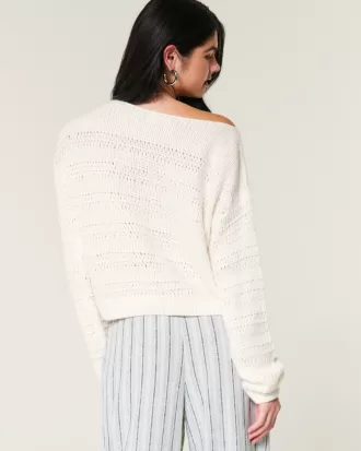 Slouchy Off-the-Shoulder Sweater,Slouchy Off-the-Shoulder Sweater