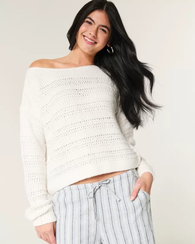 Slouchy Off-the-Shoulder Sweater,Slouchy Off-the-Shoulder Sweater Slouchy Off-the-Shoulder Sweater,Slouchy Off-the-Shoulder Sweater