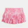 Smocked Tiered Mini Skort,Smocked Tiered Mini Skort Smocked Tiered Mini Skort,Smocked Tiered Mini Skort