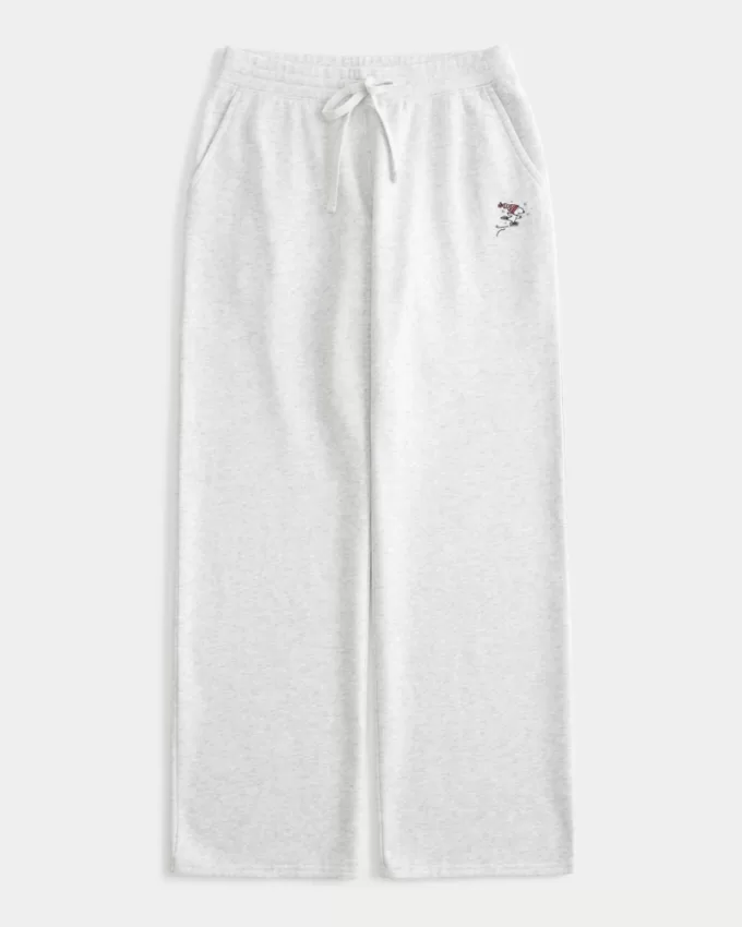 Snoopy Graphic Straight Sweatpants,Snoopy Graphic Straight Sweatpants