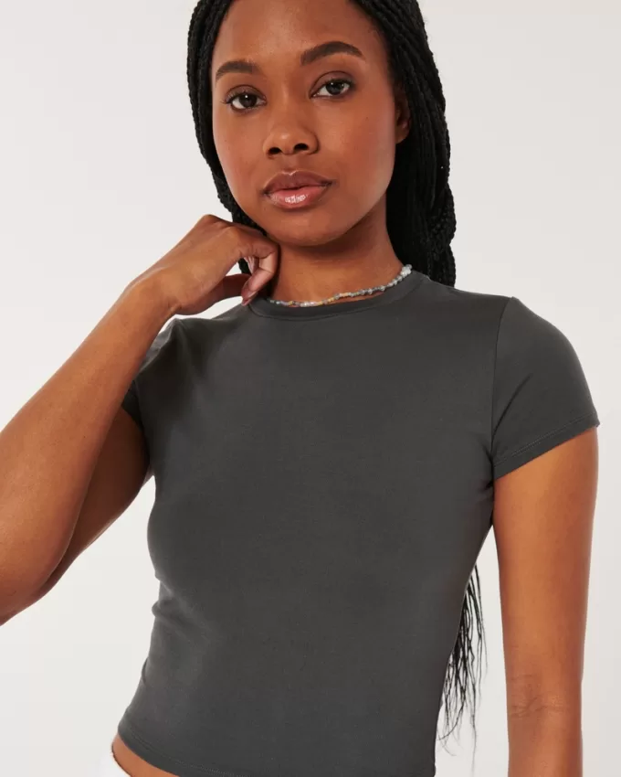 Soft Stretch Seamless Fabric Crew Baby Tee,Soft Stretch Seamless Fabric Crew Baby Tee Soft Stretch Seamless Fabric Crew Baby Tee,Soft Stretch Seamless Fabric Crew Baby Tee