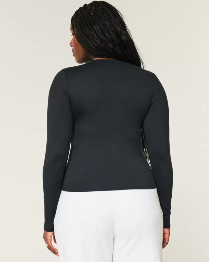 Soft Stretch Seamless Fabric Crew Top,Soft Stretch Seamless Fabric Crew Top Soft Stretch Seamless Fabric Crew Top,Soft Stretch Seamless Fabric Crew Top