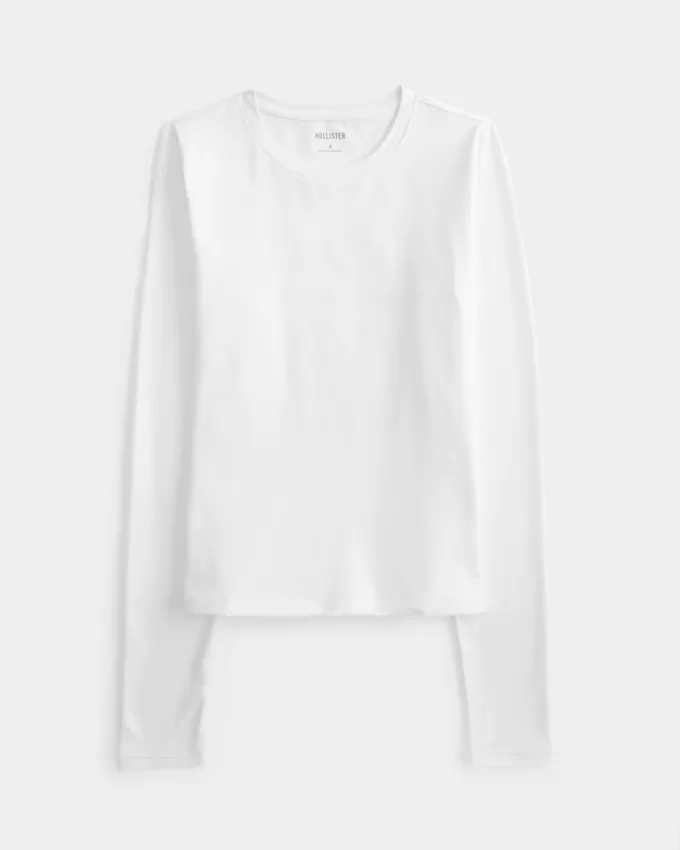 Soft Stretch Seamless Fabric Crew Top,Soft Stretch Seamless Fabric Crew Top Soft Stretch Seamless Fabric Crew Top,Soft Stretch Seamless Fabric Crew Top