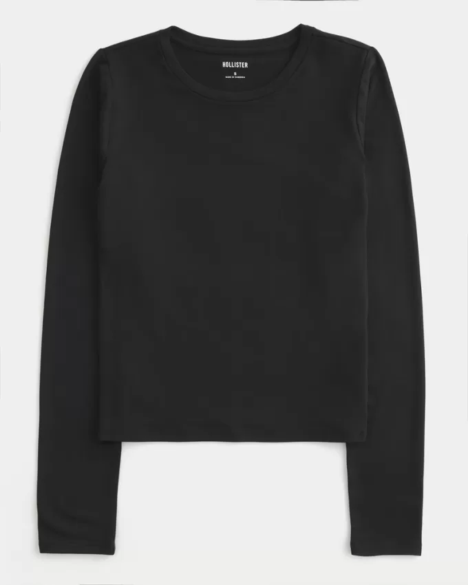 Soft Stretch Seamless Fabric Crew Top,Soft Stretch Seamless Fabric Crew Top Soft Stretch Seamless Fabric Crew Top,Soft Stretch Seamless Fabric Crew Top