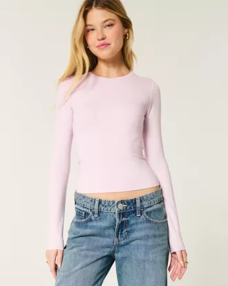 Soft Stretch Seamless Fabric Crew Top,Soft Stretch Seamless Fabric Crew Top Soft Stretch Seamless Fabric Crew Top,Soft Stretch Seamless Fabric Crew Top