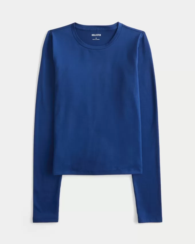 Soft Stretch Seamless Fabric Crew Top,Soft Stretch Seamless Fabric Crew Top Soft Stretch Seamless Fabric Crew Top,Soft Stretch Seamless Fabric Crew Top