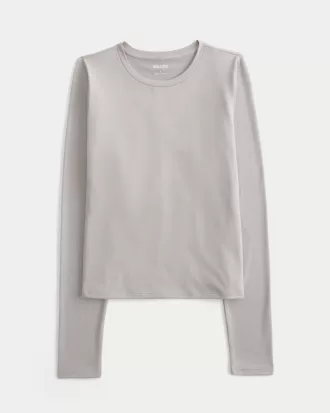 Soft Stretch Seamless Fabric Crew Top,Soft Stretch Seamless Fabric Crew Top Soft Stretch Seamless Fabric Crew Top,Soft Stretch Seamless Fabric Crew Top