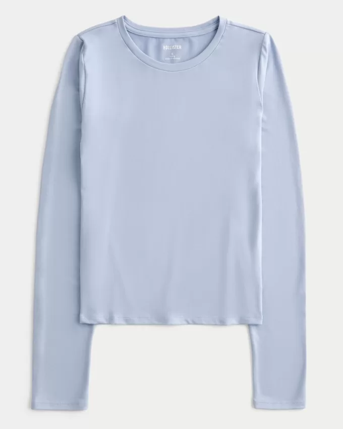 Soft Stretch Seamless Fabric Long-Sleeve Crew Top,Soft Stretch Seamless Fabric Long-Sleeve Crew Top Soft Stretch Seamless Fabric Long-Sleeve Crew Top,Soft Stretch Seamless Fabric Long-Sleeve Crew Top