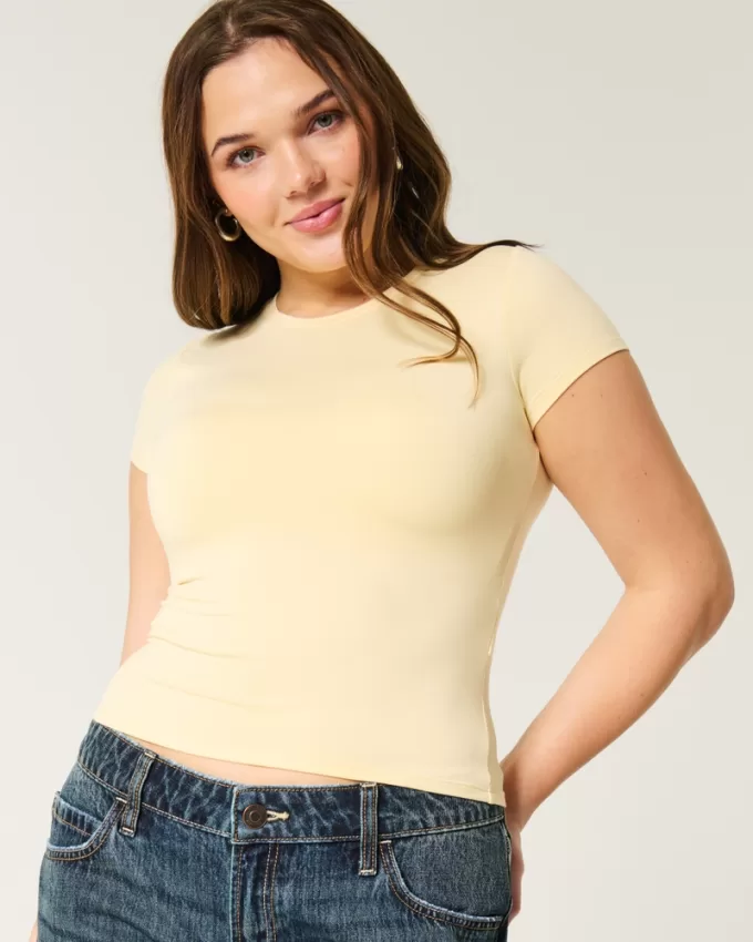 Soft Stretch Seamless Fabric Longline Baby Tee,Soft Stretch Seamless Fabric Longline Baby Tee Soft Stretch Seamless Fabric Longline Baby Tee,Soft Stretch Seamless Fabric Longline Baby Tee