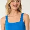 Soft Stretch Seamless Fabric Square-Neck Tank,Soft Stretch Seamless Fabric Square-Neck Tank
