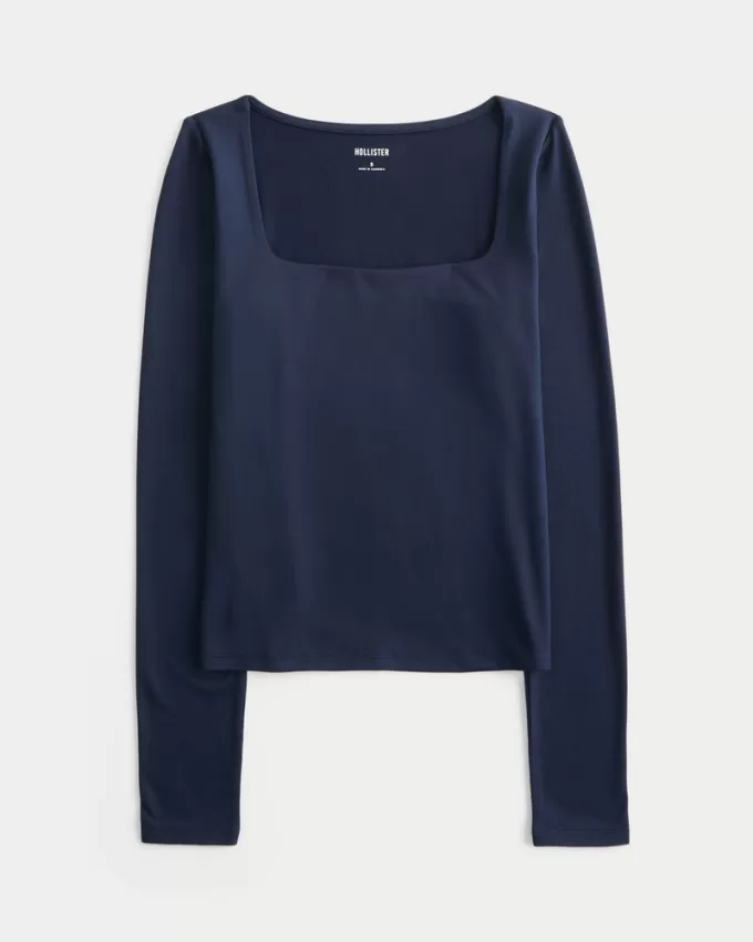 Soft Stretch Seamless Fabric Square-Neck Top,Soft Stretch Seamless Fabric Square-Neck Top Soft Stretch Seamless Fabric Square-Neck Top,Soft Stretch Seamless Fabric Square-Neck Top