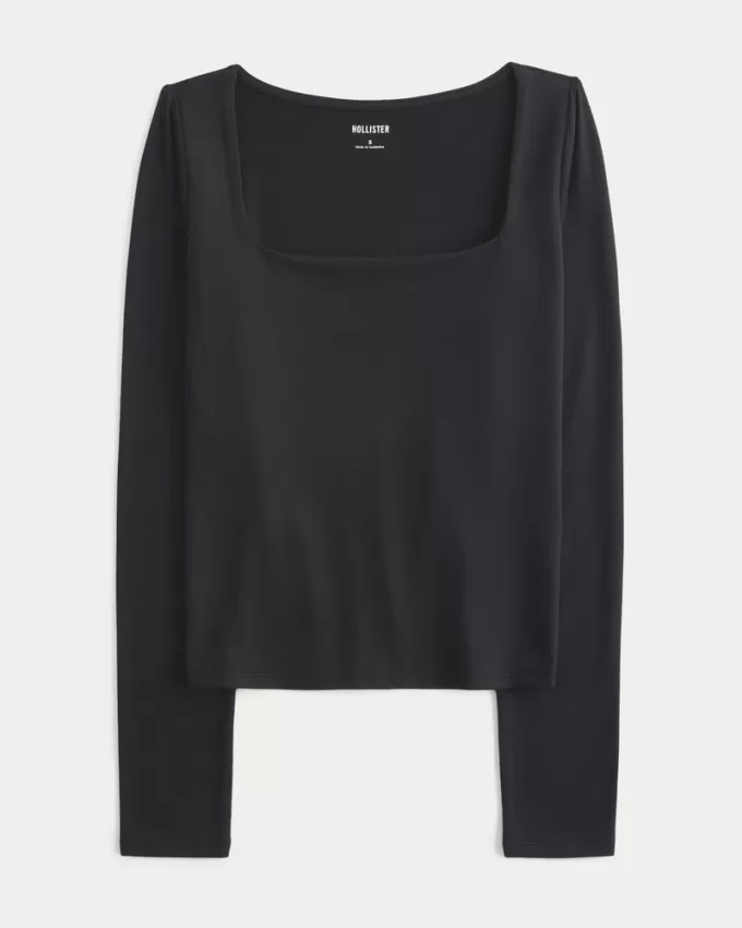 Soft Stretch Seamless Fabric Square-Neck Top,Soft Stretch Seamless Fabric Square-Neck Top Soft Stretch Seamless Fabric Square-Neck Top,Soft Stretch Seamless Fabric Square-Neck Top