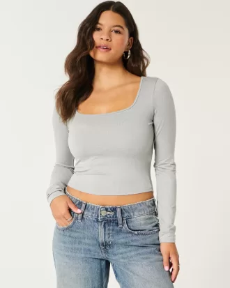 Soft Stretch Seamless Fabric Square-Neck Top,Soft Stretch Seamless Fabric Square-Neck Top Soft Stretch Seamless Fabric Square-Neck Top,Soft Stretch Seamless Fabric Square-Neck Top