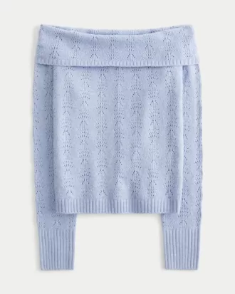 Stitchy Off-the-Shoulder Sweater,Stitchy Off-the-Shoulder Sweater Stitchy Off-the-Shoulder Sweater,Stitchy Off-the-Shoulder Sweater