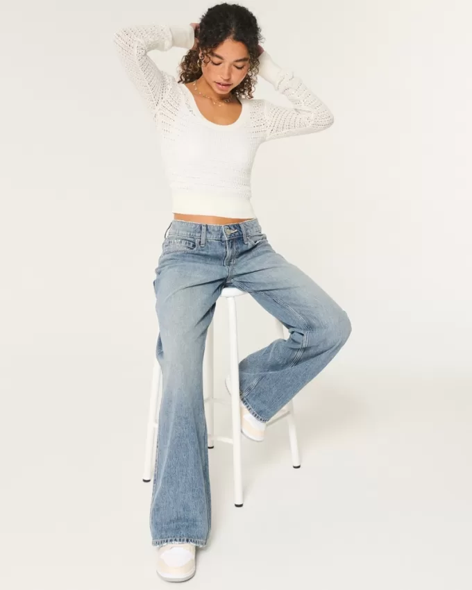 Stitchy Scoop Sweater,Stitchy Scoop Sweater