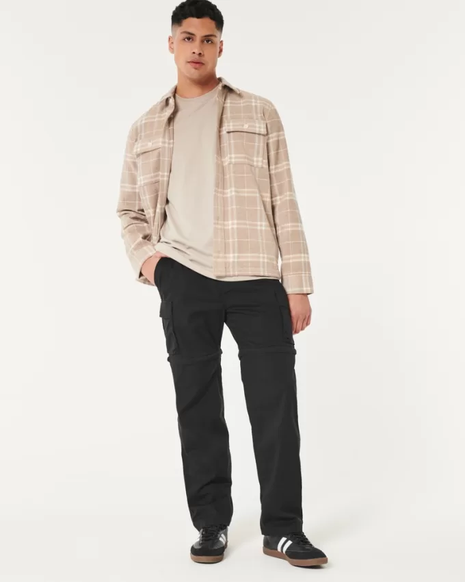 Straight Zip-Off Cargo Pants,Straight Zip-Off Cargo Pants